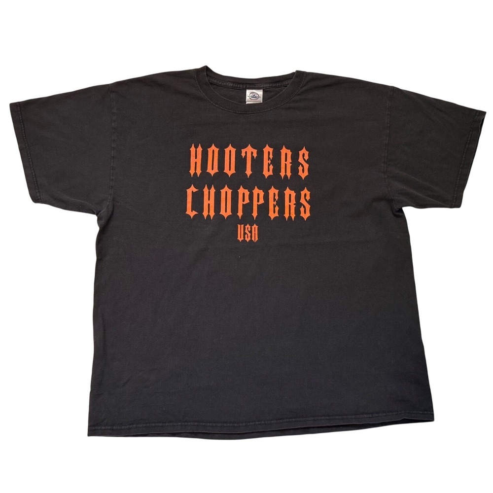 Vintage "Hooters Choppers USA" biker t-shirt - L-XL
